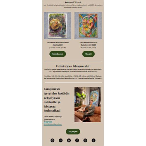 Automatisoitu uutiskirjekampanja lisäsi Janneblancon uutiskirjeiden avausprosenttia 30 prosenttia ja pidensi viipymäaikaa 60 prosenttia.