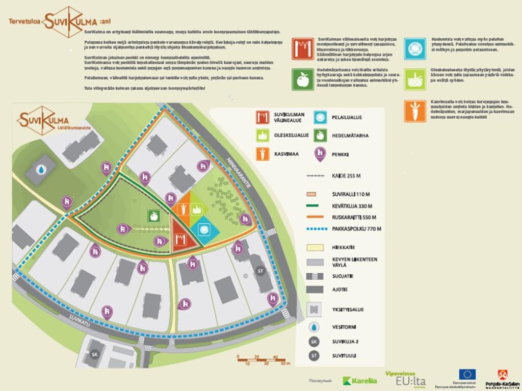 visuaalinen ilme SuviKulma-lähiliikuntapuistolle